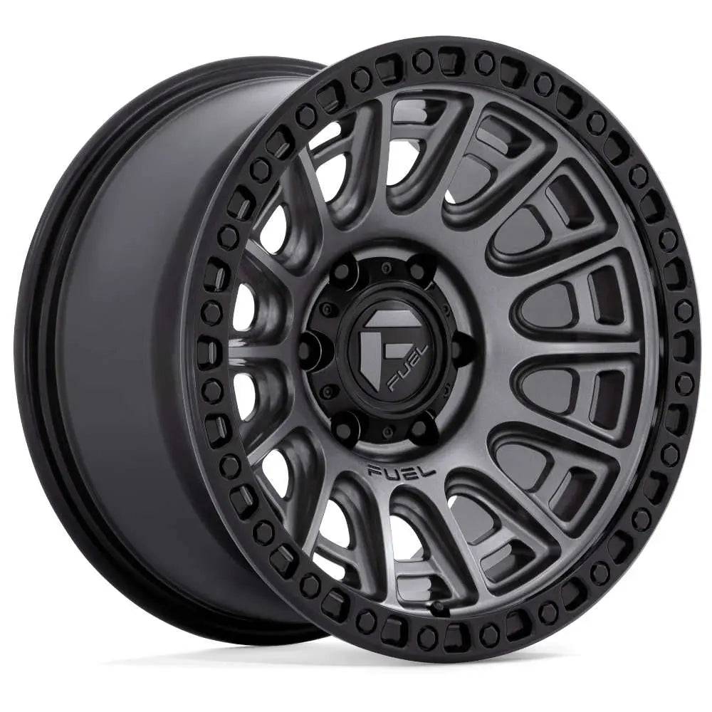 Matte Gunmetal Gray with a Black Simulated Beadlock