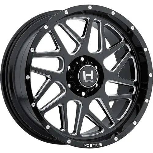 Black with Blade Cut (Milled) Spoke Windows