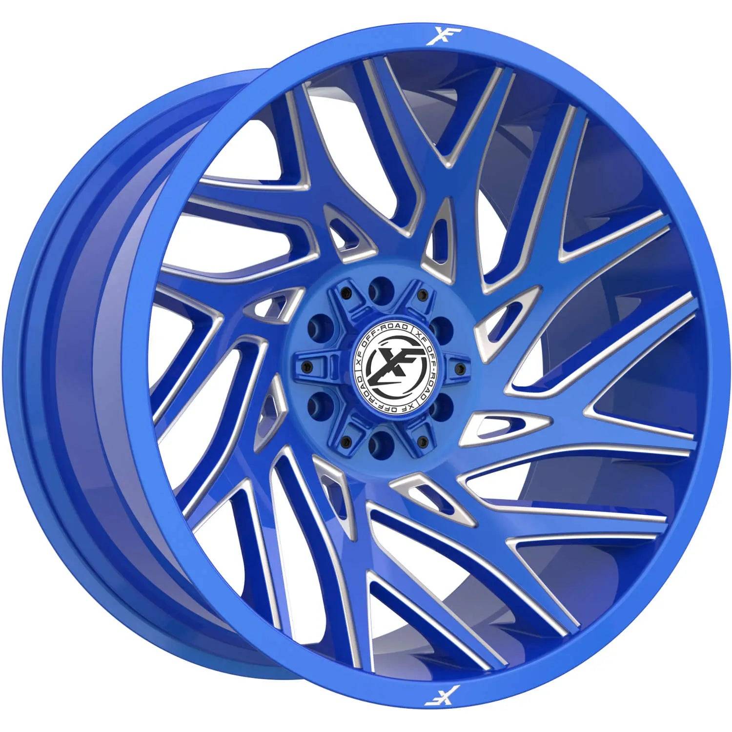 Blue with Milled Spoke Accents