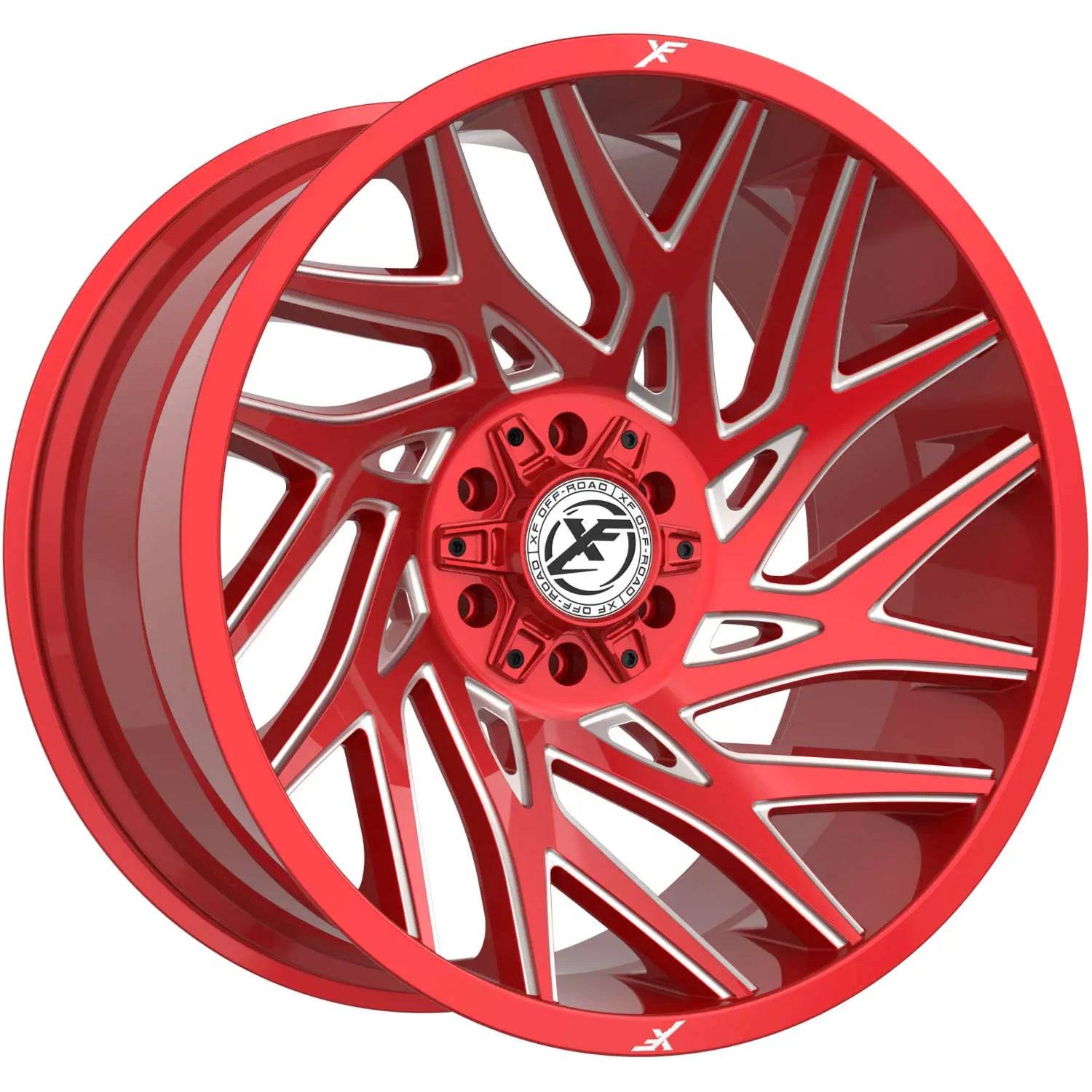 Red with Milled Spoke Accents