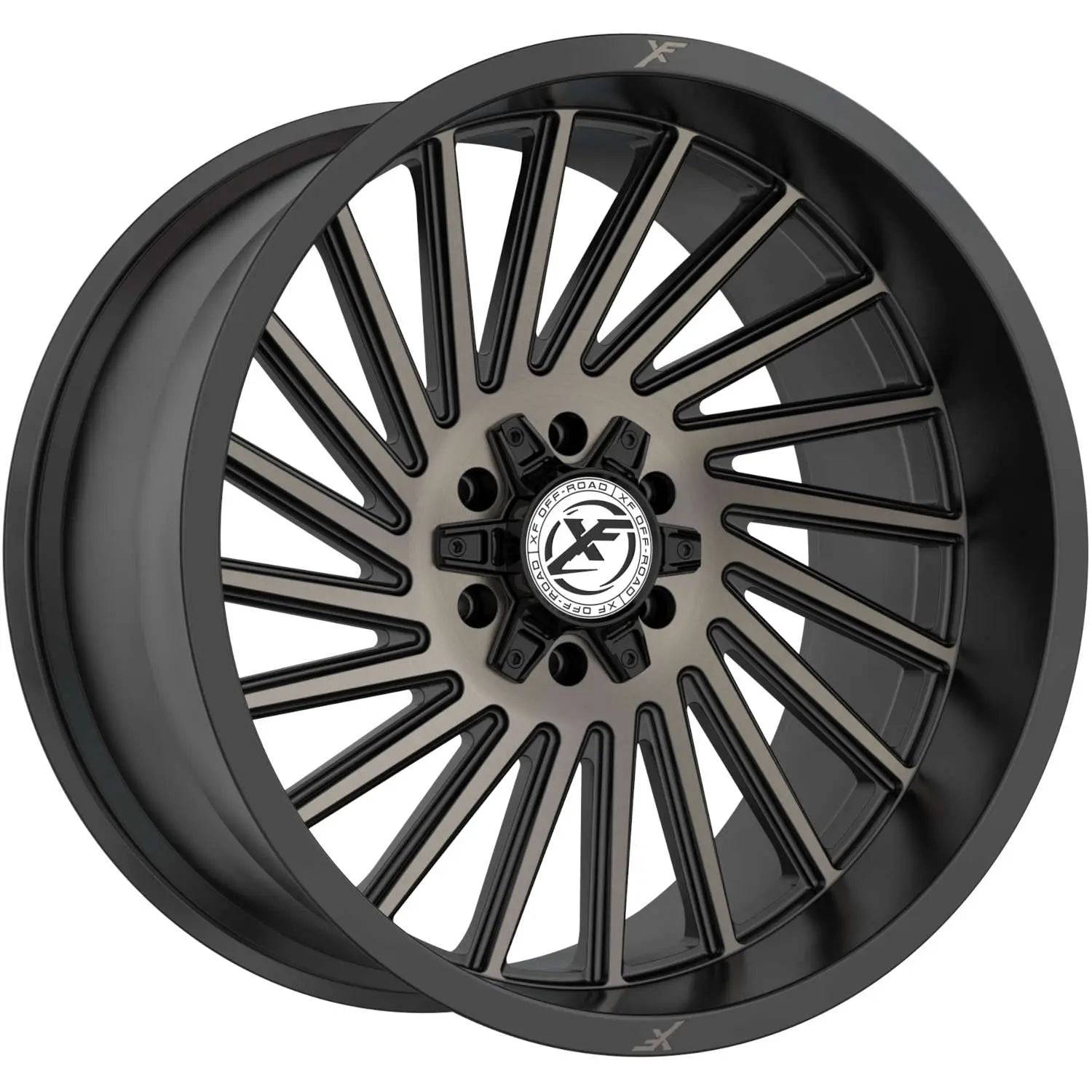 Satin Black with Bronze Machined Spoke Faces and a Double Dark Tint